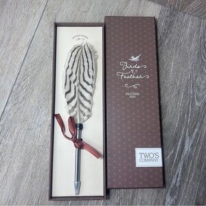 Vintage Genuine Feather Pen • Two’s Company • Birds of a Feather • Gift Boxed